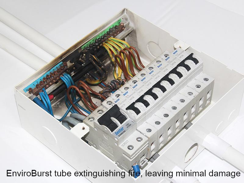 EnviroBurst_tube_extinguishing_fire EnviroBurst_tube_extinguishing_fire